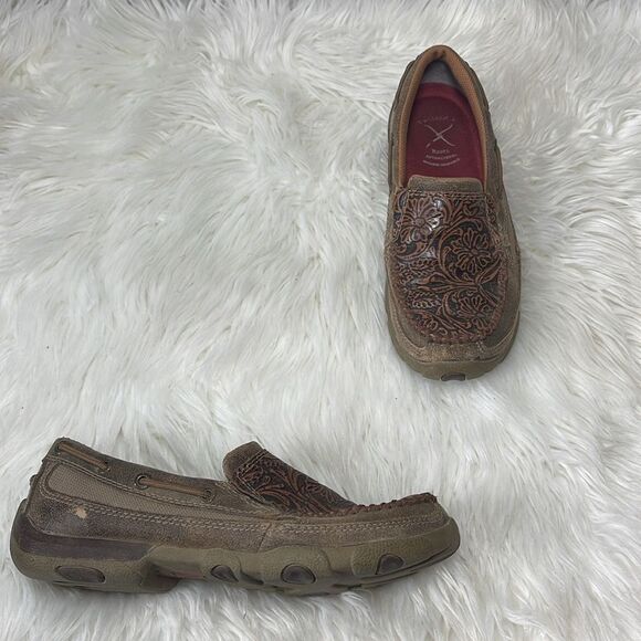 Twisted X Tooled Driving Moc Sz 6.5 - Picture 2 of 8